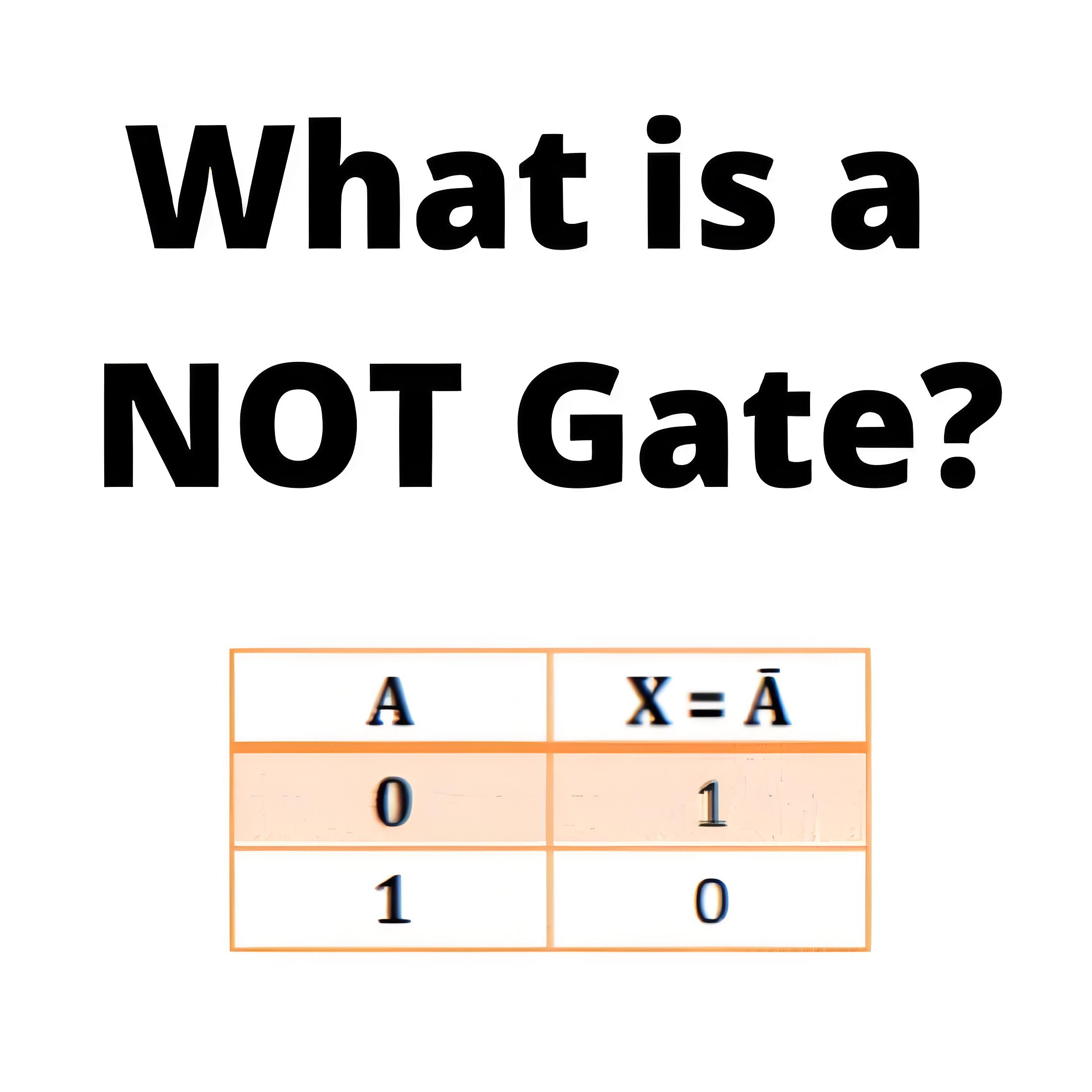NOT Gate کیا ہے؟