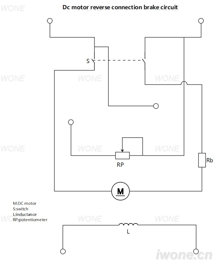 Circuit de freinage par inversion de polarité pour moteur continu
