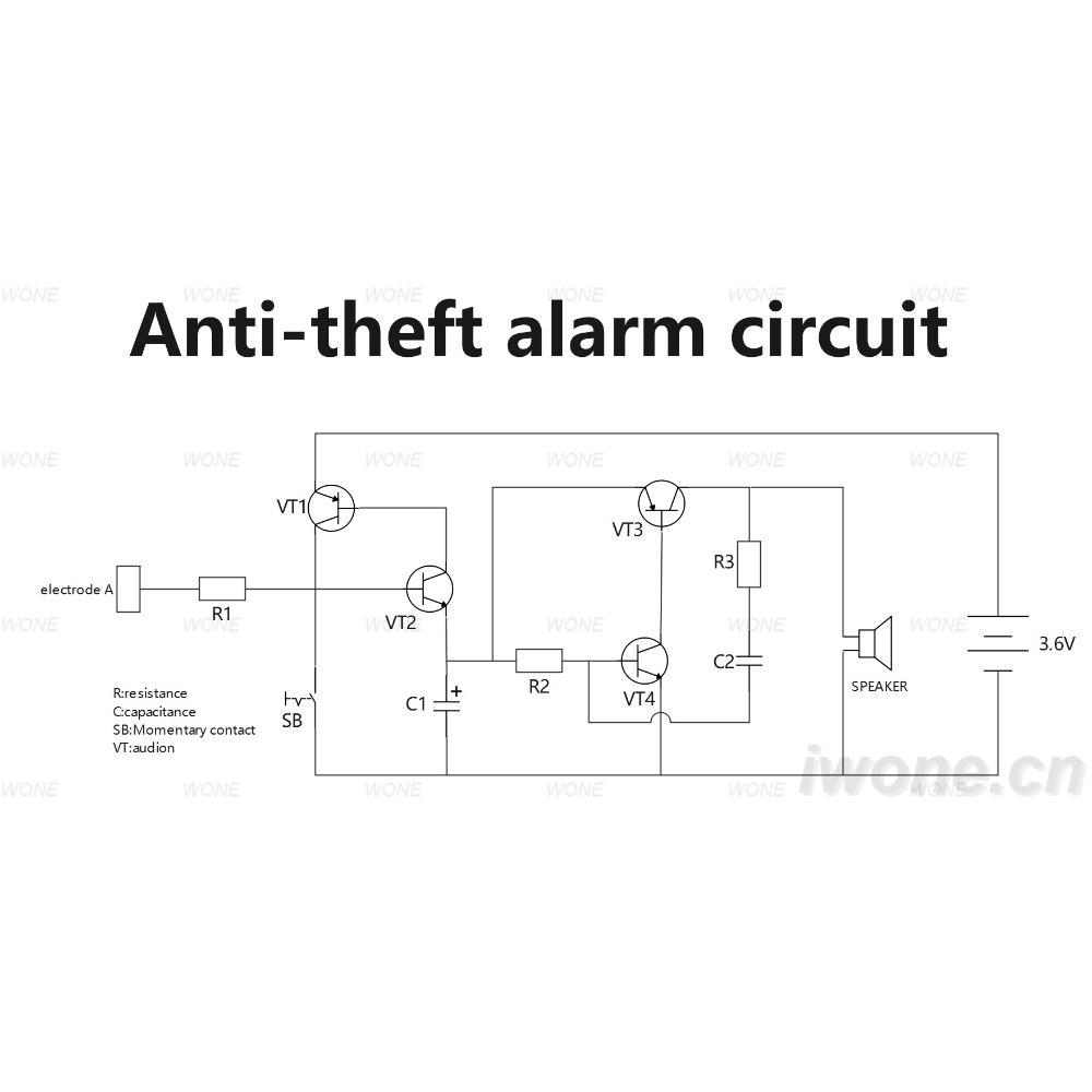 Circuit d'alarme antivol