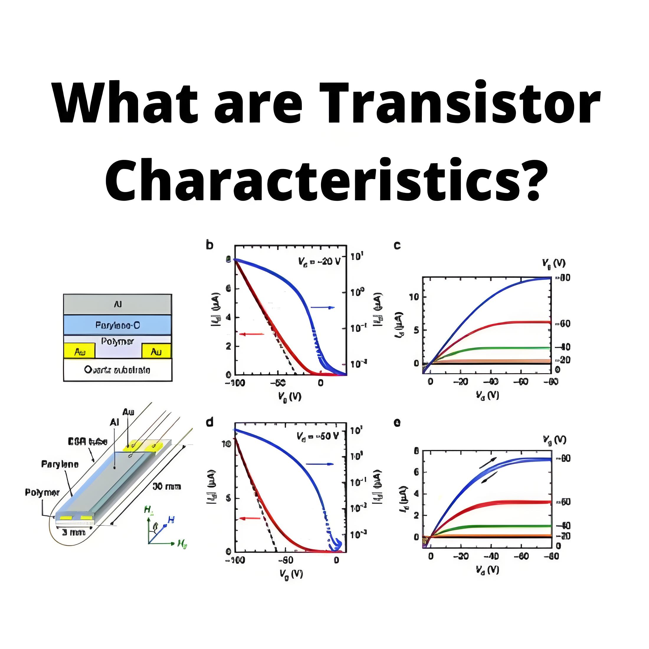¿Cuáles son las características de los transistores?