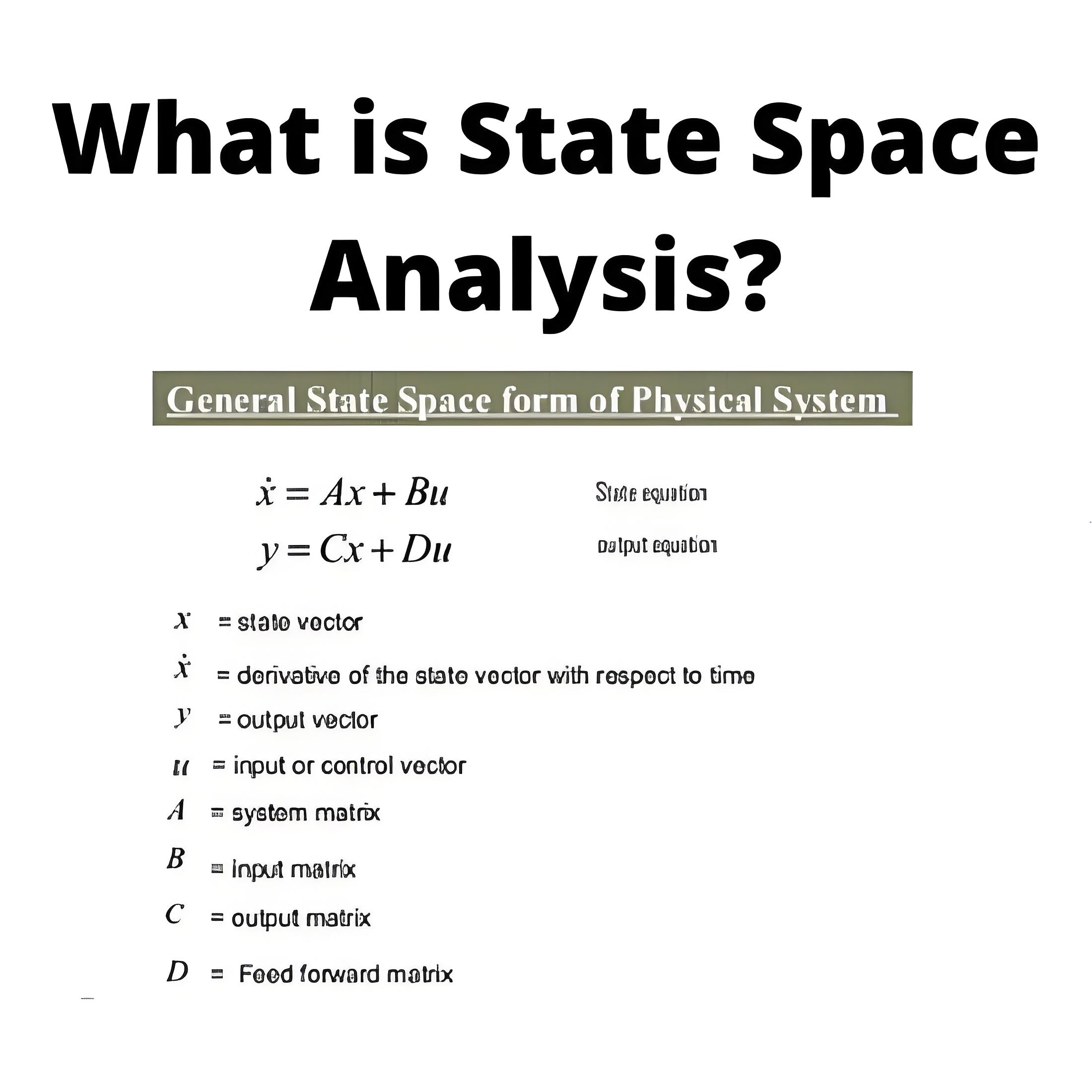 Qu'est-ce que l'analyse de l'espace d'état ?