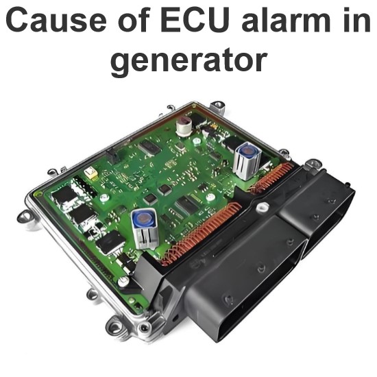 Causa do alarme da ECU no gerador