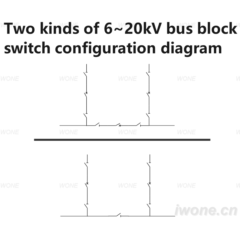 Dos tipus de diagrama de configuració de blocs d'autobús de 6~20kV