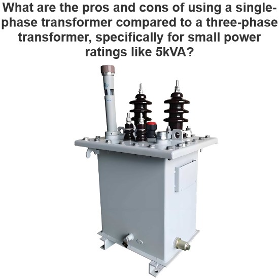 Was sind die Vor- und Nachteile der Verwendung eines Einphasen-Transformators im Vergleich zu einem Drehstrom-Transformer?