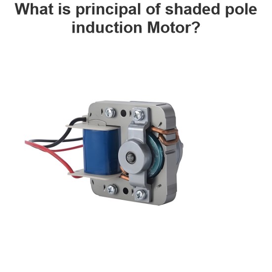 What is principal of shaded pole induction Motor?