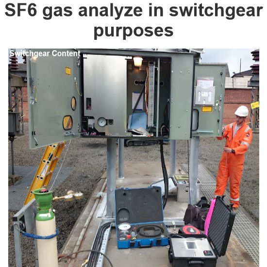 SF6 gas analyze in switchgear purposes