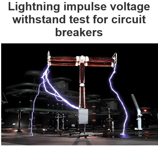 Lightning impulse voltage withstand test for circuit breakers