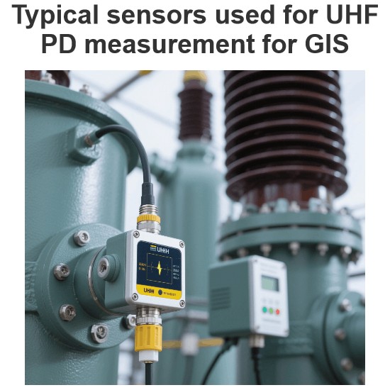 Typical sensors used for UHF PD measurement for GIS