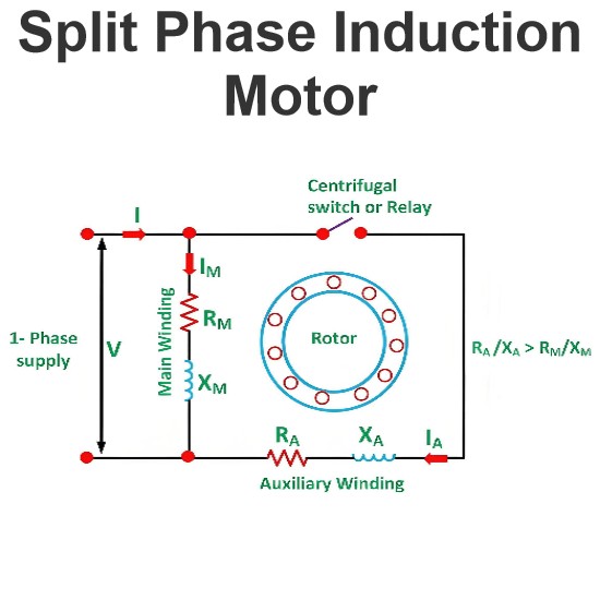 Split Phase Induction Motor