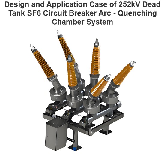 Conception et cas d'application du système de chambre d'extinction d'arc pour disjoncteur SF6 252kV à cuve morte