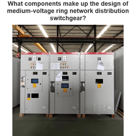 What components make up the design of medium-voltage ring network distribution switchgear?