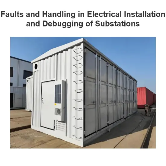 Fallos e manexo na instalación e depuración de subestacións eléctricas
