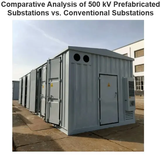 500 kVプリファブ変電所と従来型変電所の比較分析