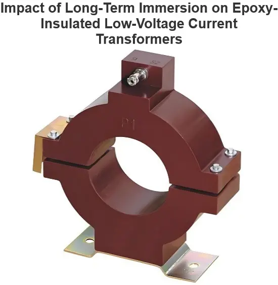 Impact of Long-Term Immersion on Epoxy-Insulated Low-Voltage Current Transformers