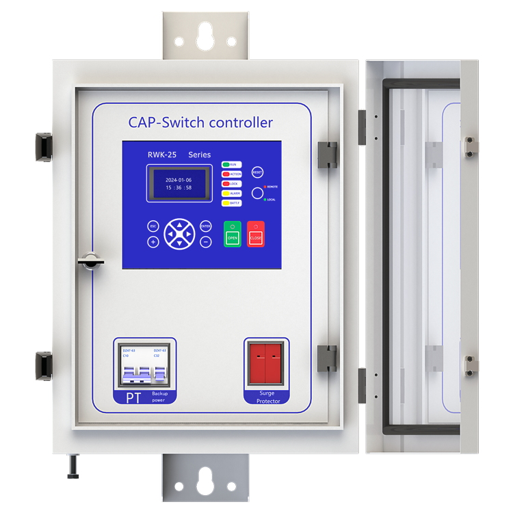 Capacitor bank controller used manual