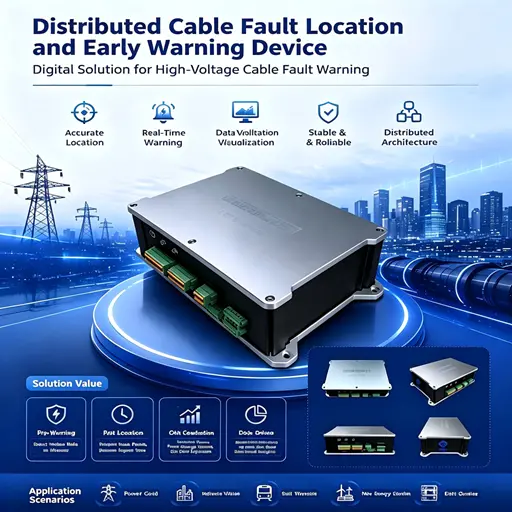 Distributed cable fault location & early warning devicev