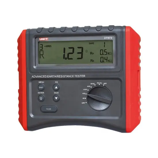Advance Earth Resistance Tester Digital Ground Resistance Test/Soil Resistivity Test Data Storage LCD Backlight