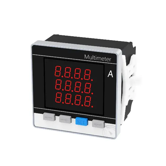 Digital three-phase ammeter