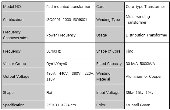 800kVA- 10kV Taşınabilir transformatör