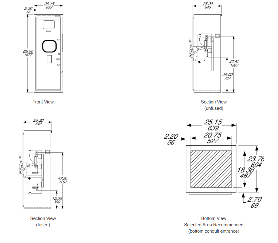 MiniBreak™ Compact Height Switches— 5.5 kV, 200 A