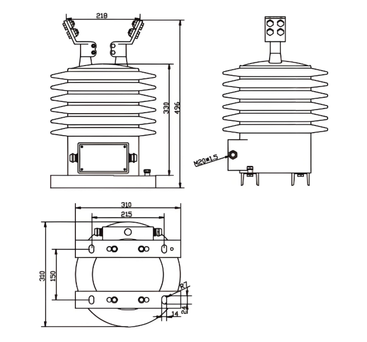 LZZW-17.5(24)TH Outdoor Current Transforme