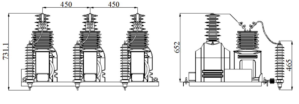 JLSZXW1-36 outdoor three phase combined transformer