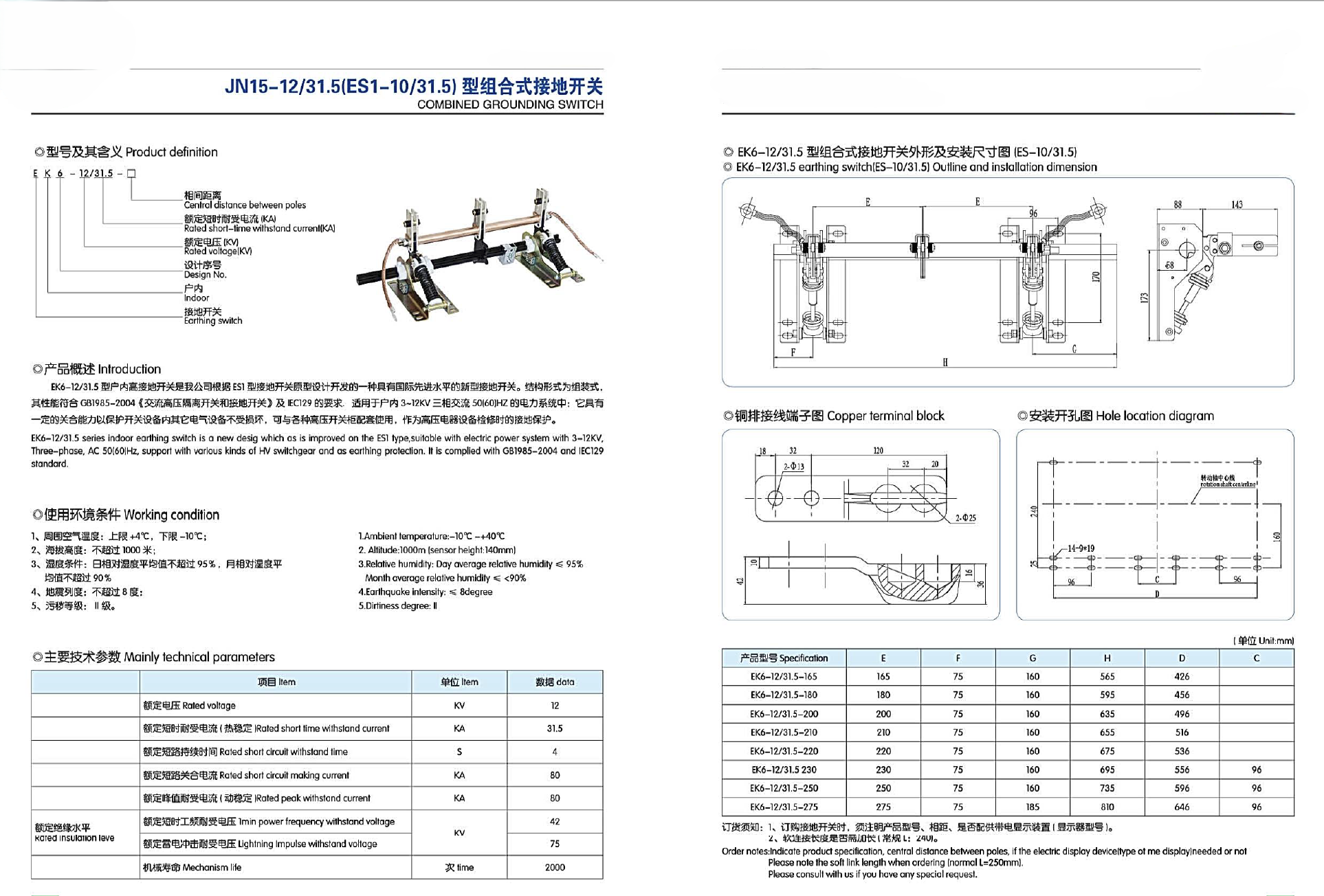 JN15-12 Indoor AC Isolation