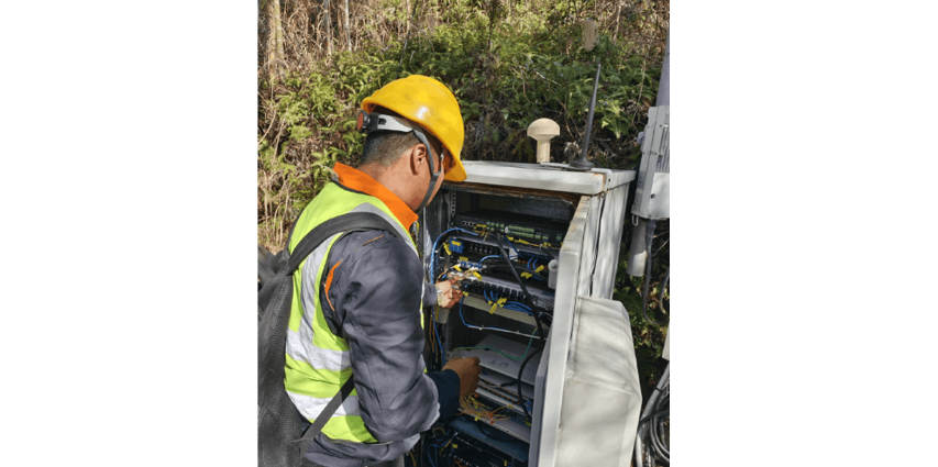Ensuring Stability and Safety in Communication Cable Installation for Protective Spaces