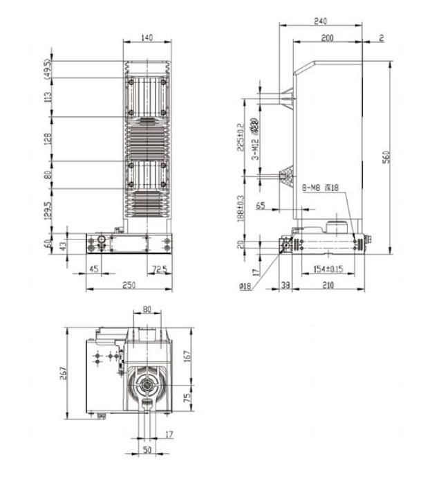 single-phase Shell type Magnetically controlled vacuum circuit breaker
