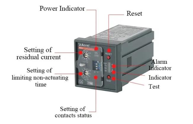 ASJ20-LD1C Residual Current Relay