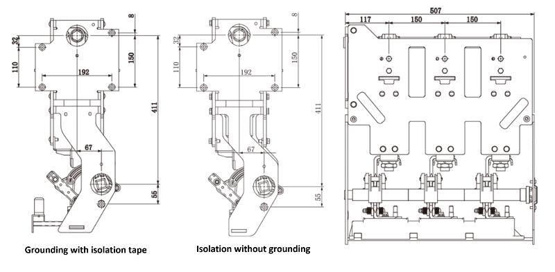 Interrupteur disjoncteur de cellule gonflable RNV-B1-12