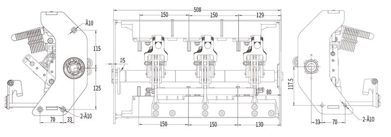 RNN-12 выключатель нагрузки с изоляцией SF6 (с заземлением)