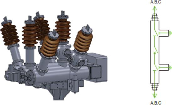 Three-phase AC Dead tank type SF6 circuit breaker source manufacturer 69kV 72.5kV 84kV 88kV 
