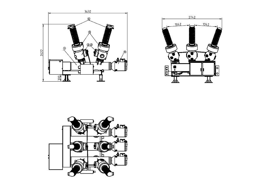 72.5kV HGIS Dimension