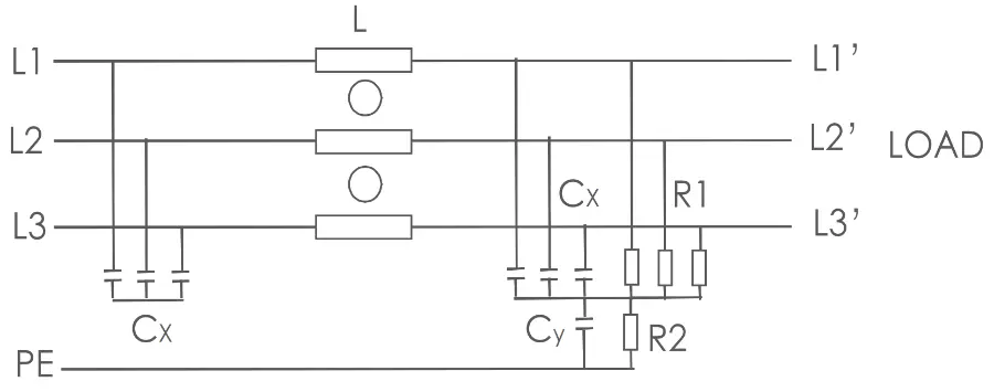 Three-phase RFI Input & RFO Output Special Filter for Inverter