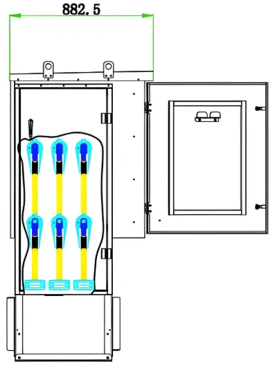 outdoor Gas Insulated Ring Main Unit outdoor Gas Insulated Ring Main Unit Structure Diagram