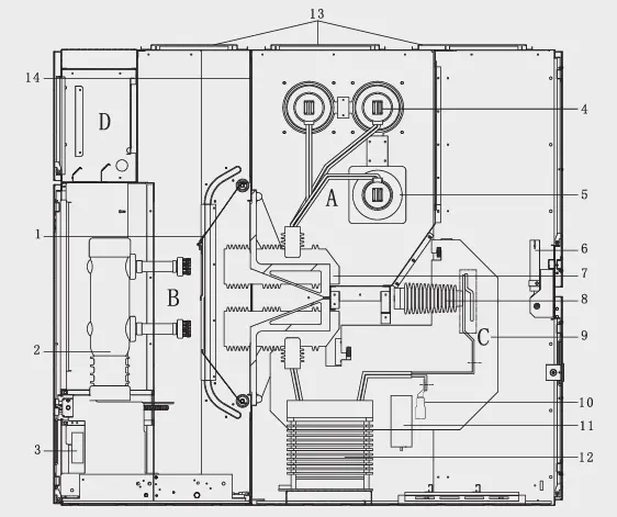 36kV 40.5kV air-insulated metal-clad withdrawable MV Switchgear