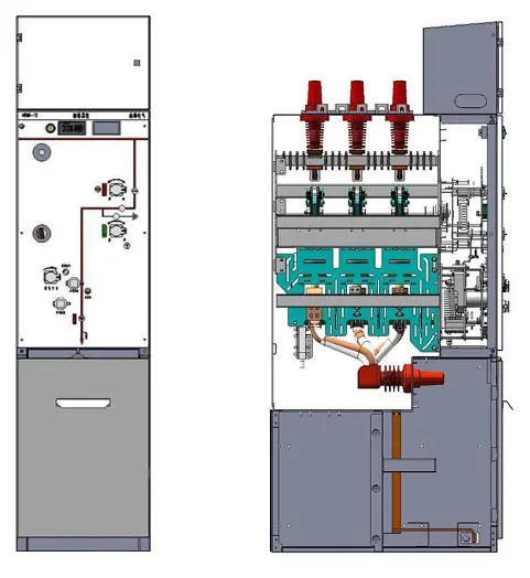 Medium Voltage SF6 Gas Insulated Ring Main Unit 24kV