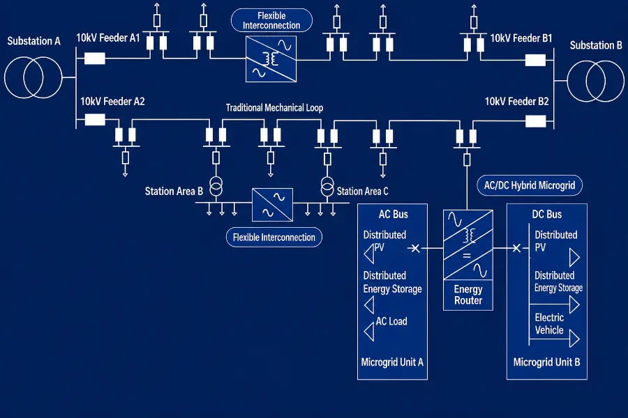 Topology Diagram of SST Directly-connected Flexible Interconnection