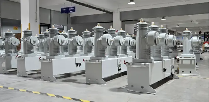 MV outdoor Three phase Smart recloser/reclosure Factory Actual Photo