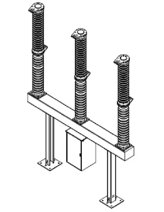 RVB Live Tank Vacuum Circuit Breaker Outline Drawing